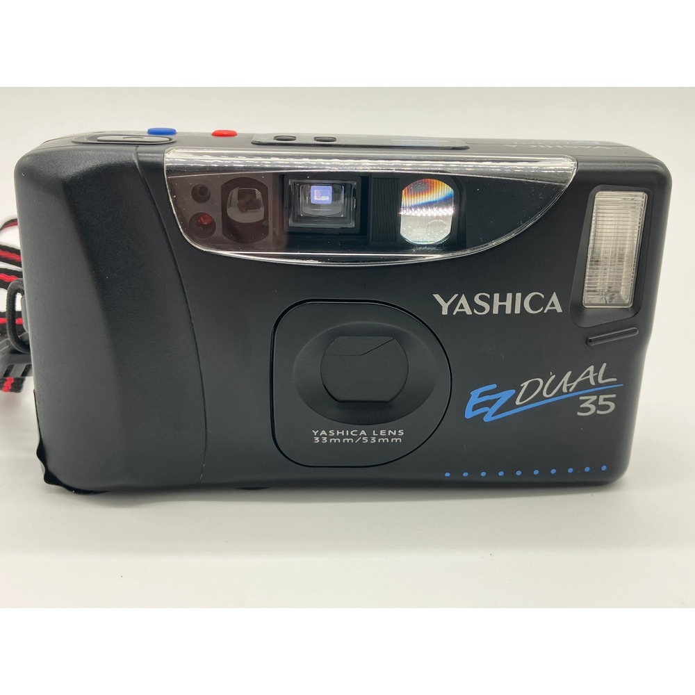 Yashica Easy Dual 35 Point and Shoot Film Camera 33mm 53mm Lens Black EZ Dual 35